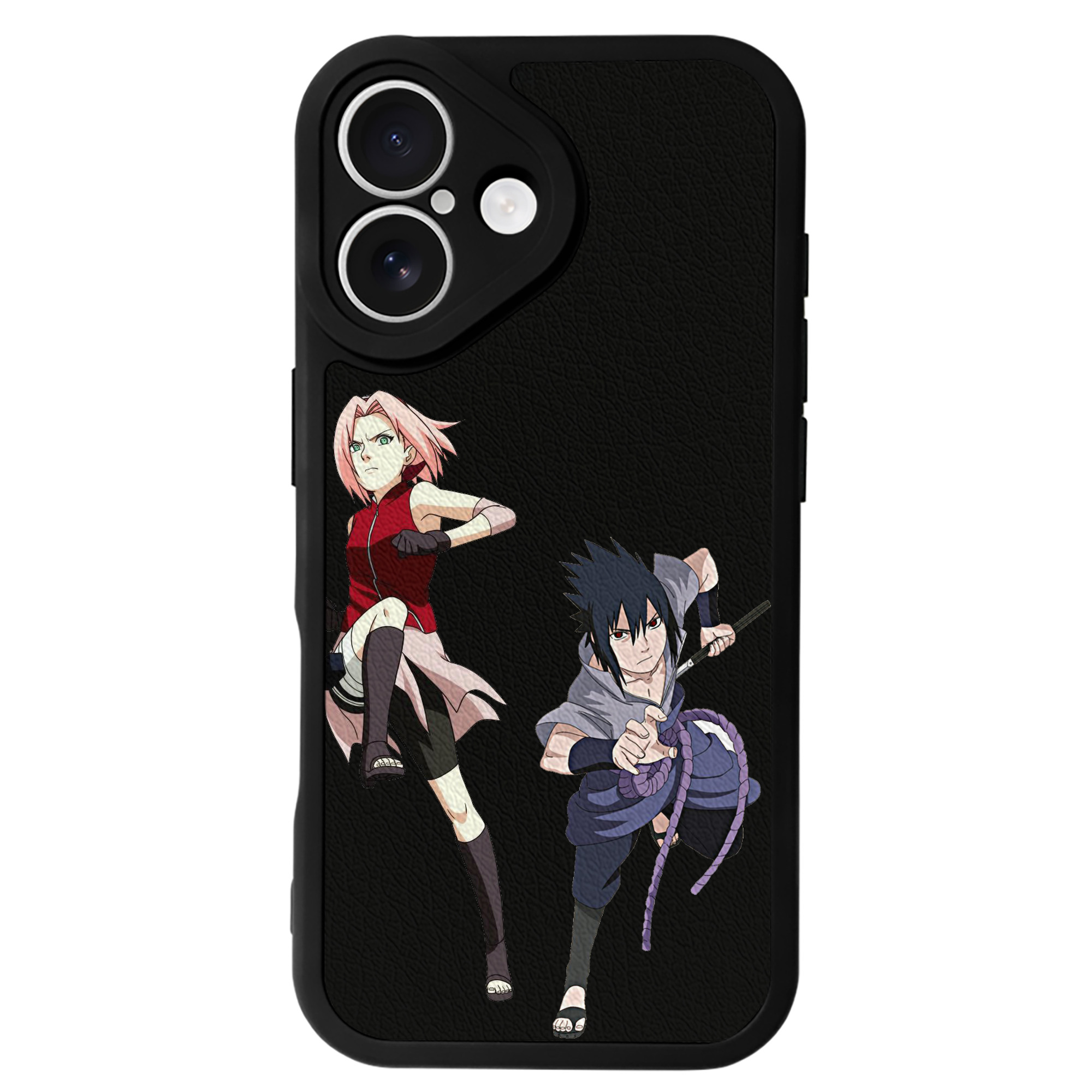 （画像用） NARUTO -ナルト- 春野サクラ Haruno Sakura 【iPhone 16シリーズ対応】シリコンスマホケース（レザー調） 材質：シリコン